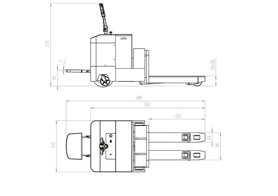 CBD80重型電動(dòng)搬運(yùn)車圖 